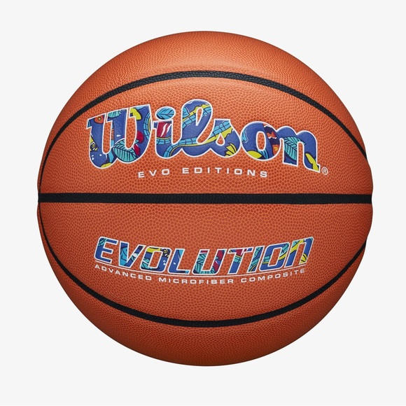 Ballon De Basket Wilson Evolution 295 Game Ball - Taille 7, Intérieur, Certifié NFHS